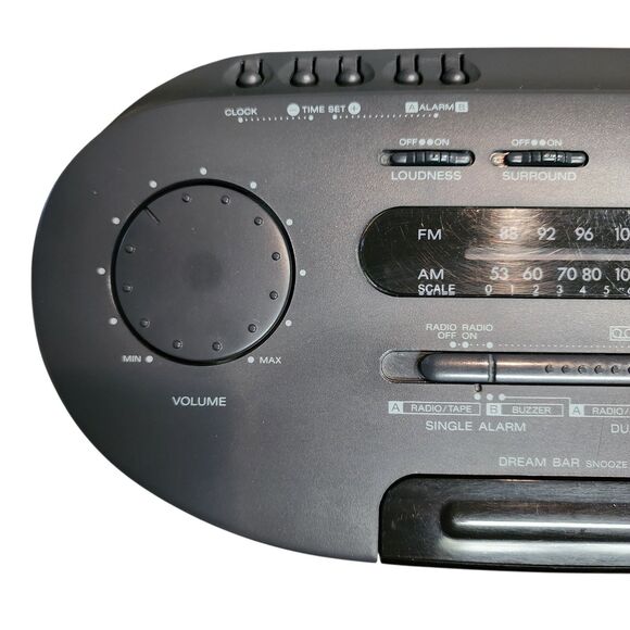 ​Sony Dream Machine ICF-CS650 AM/FM Dual Alarm Clock Radio Cassette Player Retro - Picture 5 of 11